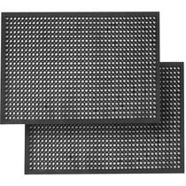 Pacote com 2 tapetes de borracha antifadiga Wizgree Restaurant 90x150cm