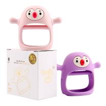 Pacote com 2 Teether Smily Mia Penguin para bebês de 0 a 6 meses