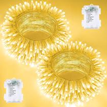 Pacote com 2 temporizadores LED String Lights BOSSERN de 20 m 200 à prova d'água Pacote com 2 temporizadores LED String Lights BOSSERN de 20 m 200 à prova d'água