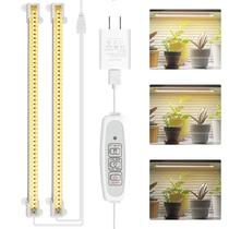 Pacote com 2 temporizadores USB Mosthink LED Grow Light Strips de 13,2"