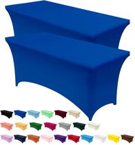 Pacote com 2 toalhas de mesa Utopia Kitchen Spandex 1,2 x 0,9 x 0,9 m, azul royal