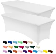 Pacote com 2 toalhas de mesa Utopia Kitchen Spandex 2,4 x 0,76 x 0,76 m, branca Pacote com 2 toalhas de mesa Utopia Kitchen Spandex 2,4 x 0,76 x 0,76 m, branca