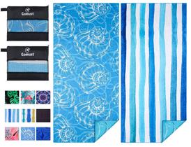 Pacote com 2 toalhas de praia Gomust Extra Large, 180x81 cm, sem areia