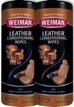 Pacote com 2 toalhetes de couro Weiman Clean Condition UV Protection