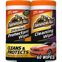 Pacote com 2 toalhetes de limpeza e proteção Armor All for Cars