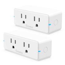 Pacote com 2 tomadas Bluetooth WiFi Smart Plug Govee Dual 15A