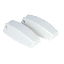 Pacote com 2 unidades Camco RV Baggage Door Catch Polar White Durable