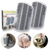Pacote com 2 unidades Cat Corner Scratcher Self Groomer Kingtree com Catnip