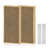 Pacote com 2 unidades Cat Scratch Pad HappyFreeSx Splicing para gatos domésticos