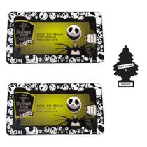 Pacote com 2 unidades com moldura de matrícula Yupbizauto Jack Skellington