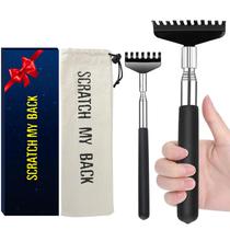 Pacote com 2 unidades de aço inoxidável de grandes dimensões Back Scratcher Flanker-L Pacote com 2 unidades de aço inoxidável de grandes dimensões Back Scratcher Flanker-L