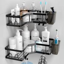 Pacote com 2 unidades de aço inoxidável Shower Caddy AKTECKE Corner