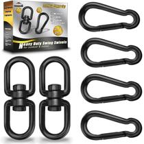 Pacote com 2 unidades de aço inoxidável Swing Swivels Gelury Black 304 Pacote com 2 unidades de aço inoxidável Swing Swivels Gelury Black 304