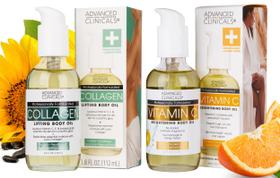 Pacote com 2 unidades de colágeno reafirmante Body Oil Advanced Clinicals Pacote com 2 unidades de colágeno reafirmante Body Oil Advanced Clinicals