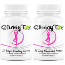 Pacote com 2 unidades de limpeza de cólon Advanced Bionetix Skinnytox para 15 dias Pacote com 2 unidades de limpeza de cólon Advanced Bionetix Skinnytox para 15 dias