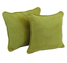 Pacote com 2 unidades de microcamurça com fio Throw Pillow Blazing Needles de 46 cm Pacote com 2 unidades de microcamurça com fio Throw Pillow Blazing Needles de 46 cm