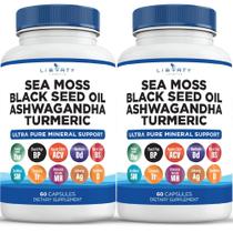 Pacote com 2 unidades de óleo de semente preta de musgo marinho Liberty Lifestyle