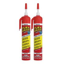 Pacote com 2 unidades de polímero híbrido impermeável Caulk Flex Seal branco de 270 ml