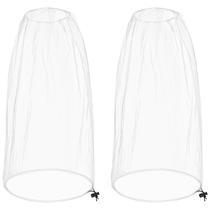 Pacote com 2 unidades de Rede Anti-Mosquito Ultra Grande 10764 cm Rede de Cabeça Sobredimensionada para Insetos, Compatível com a maioria dos chapéus, ideal para jardinagem, trilhas, pesca e viagens (Branco)