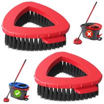 Pacote com 2 unidades de substituição da cabeça de escova Spin Mop Scrub para O Ceda