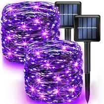 Pacote com 2 unidades Fairy String Lights Dazzle Bright 240 LED Solar 24 m Pacote com 2 unidades Fairy String Lights Dazzle Bright 240 LED Solar 24 m