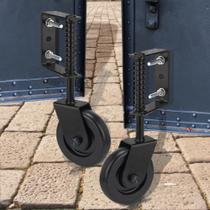 Pacote com 2 unidades Gate Caster Wheel Real Fancy Spring Loaded de 4,3 polegadas Pacote com 2 unidades Gate Caster Wheel Real Fancy Spring Loaded de 4,3 polegadas