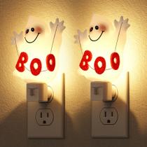 Pacote com 2 unidades giratórias Night Light DoresShop Halloween Ghost 360