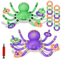 Pacote com 2 unidades infláveis do jogo Halloween Spider Ring Toss