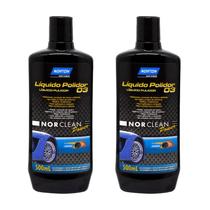 Pacote com 2 unidades liquido polidor 3 norclean power 500ml