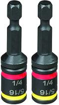 Pacote com 2 unidades reversíveis Hex Chuck Driver Malco MSHC 1/4 e 5/16