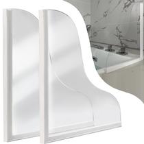 Pacote com 2 unidades Shower Splash Guard Shinelingee para banheira Pacote com 2 unidades Shower Splash Guard Shinelingee para banheira