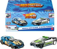 Pacote com 2 unidades Toy Cars Hot Wheels, escala 1:43 com motor de tração