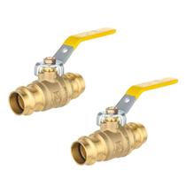 (Pacote com 2) Válvula de esfera EFIELD 3/4 Press X Press com anel de vedação EPDM