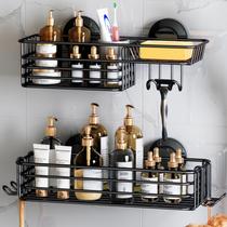 Pacote com 2 ventosas Shower Caddy LEVERLOC com ganchos e suporte de sabonete Pacote com 2 ventosas Shower Caddy LEVERLOC com ganchos e suporte de sabonete