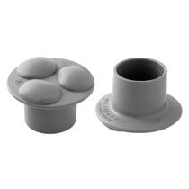 Pacote com 2 Walker Glides Carex serve para tubos de 2,9 cm