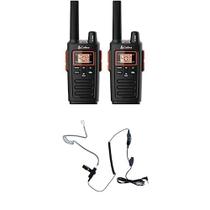 Pacote com 2 Walkie Talkies Cobra RX380 com microfones de ouvido