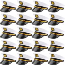 Pacote com 20 Captain Hats SGBETTER White Sailors Navy Yacht