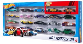 Pacote com 20 carrinhos Hot Wheels Mattel