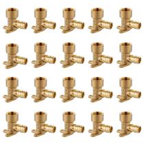(Pacote com 20) Encaixe de latão de expansão EFIELD Pex A 1/2x 1/2