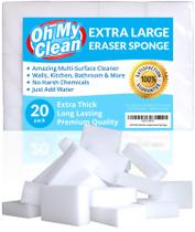 (Pacote com 20) Esponja de borracha extra grande Oh My Clean