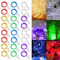 Pacote com 24 baterias Fairy String Lights WATERGLIDE, 2,12 m, multicolorida Pacote com 24 baterias Fairy String Lights WATERGLIDE, 2,12 m, multicolorida