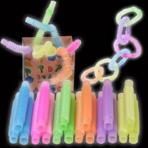 Pacote com 24 brinquedos Glow in The Dark Sensory Fidget da Pop Tubes