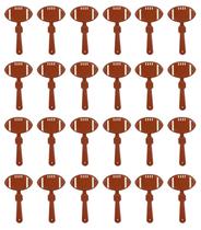 Pacote com 24 Clappers de futebol Party Favors Beistle, 7 cm, marrom/branco Pacote com 24 Clappers de futebol Party Favors Beistle, 7 cm, marrom/branco