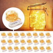 Pacote com 24 Fairy Lights MUMUXI, 2 m, operado por bateria, branco quente Pacote com 24 Fairy Lights MUMUXI, 2 m, operado por bateria, branco quente