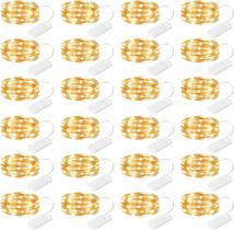 Pacote com 24 Fairy String Lights Rivokeer, 7 pés e 20 LED, impermeável Pacote com 24 Fairy String Lights Rivokeer, 7 pés e 20 LED, impermeável