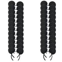 Pacote com 24 faixas pretas de lantejoulas e orelhas de mouse da Winvin, 22 x 17 cm