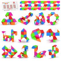 Pacote com 24 Puzzle Cube Vdealen Mini Fidget Snake Cube Twist