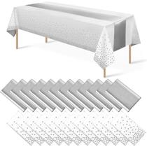 Pacote com 24 toalhas de mesa MASHAN e conjunto de corredores de cetim 137x274 cm