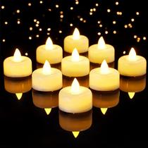 Pacote com 24 velas Timer Tea Lights Amagic com 6H Timer Ivory