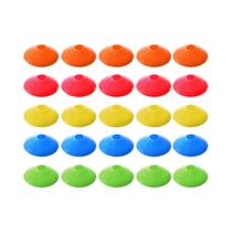 Pacote Com 25 Cones De Marcação Portáteis Para Futebol, Treinamento De Beisebol, Basquete E Skate
